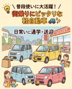 【小回りがきいて運転ラクラク!】街乗りにぴったりなおすすめ軽自動車3選♪